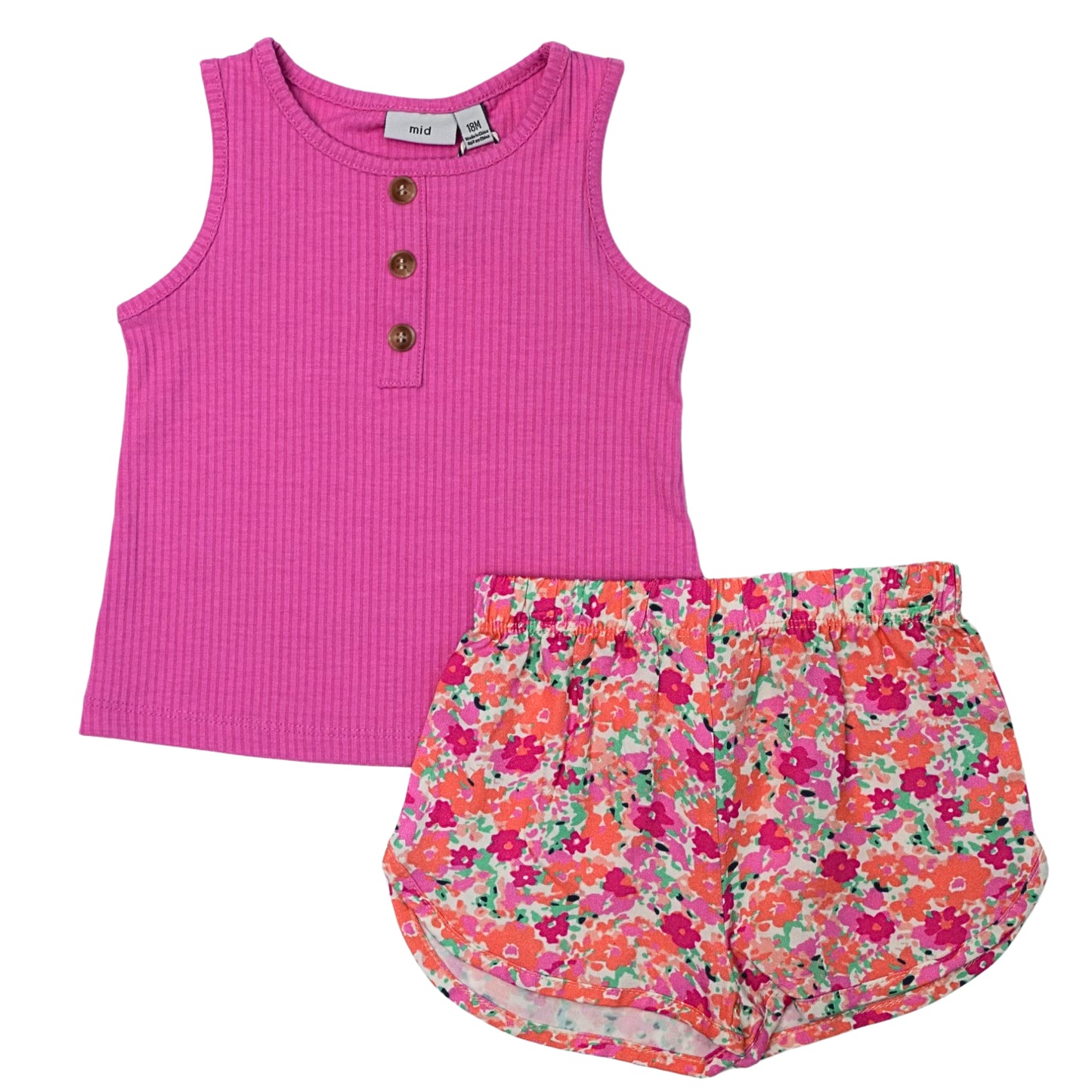 2 Piece Set Tank W/ Shorts