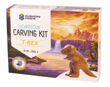 Load image into Gallery viewer, T-Rex Soapstone Carving and Whittling—DIY Art &amp; craf
