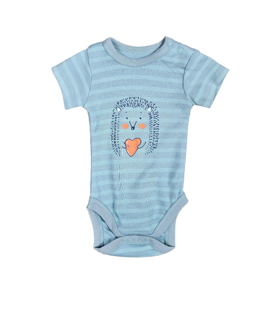 Infant Cotton Bodysuit -Surf Porcupine