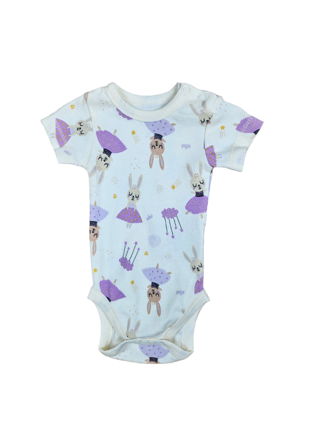 Infant Cotton Bodysuit -Egret Dancers