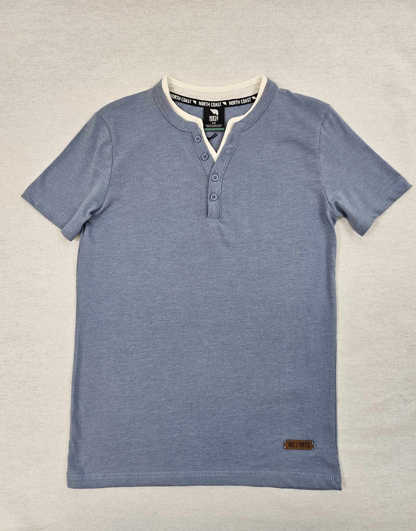 T-Shirt Henley Double Collar Jersey