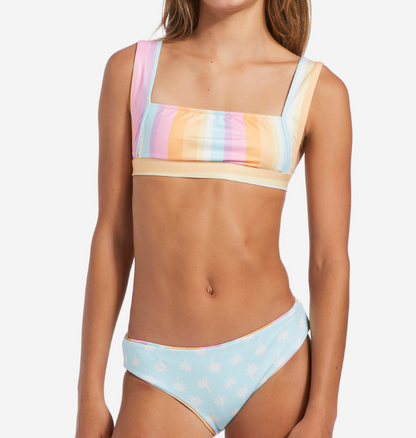 Billabong On The Bright Side Reversable Tank Two- Piece Swim Set