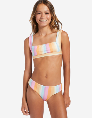 Billabong On The Bright Side Reversable Tank Two- Piece Swim Set