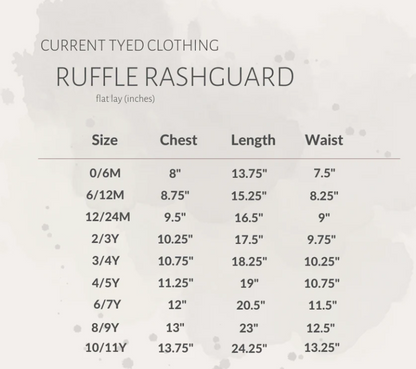 The "Mila" Ruffle Rashguard