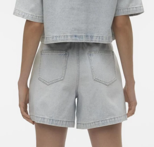 Women's Long Belt - Denim shorts