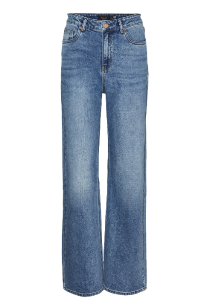 Tessa High Rise Wide Jeans -Medium Wash