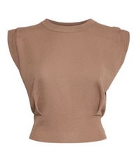 Load image into Gallery viewer, Lita Cropped Knit Top - Portabella
