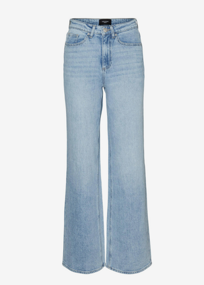 Tessa High Rise Wide Jeans -Light Blue Wash