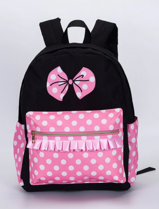 Kids Polka Dot Minnie Mouse Backpack