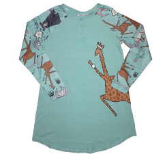 Youth Working Out Animals Nightie