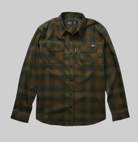 Fanthom Olive Tech Flannel