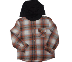 Boy's Hooded Flannel