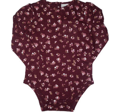 Infant Floral Long Sleeve Bodysuit