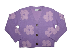 Girl's Flower Power Cardigan