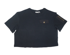 Youth Black Crop Top