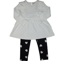 Infant 2pc Flutter Sleeve Top w/ Leggings