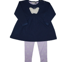 Infant 2pc Fleece Dress with Legging Set