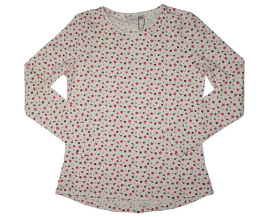 Girl's Dainty Floral Long Sleeve Top