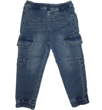 Infant Cargo Elastic Cuff Jeans