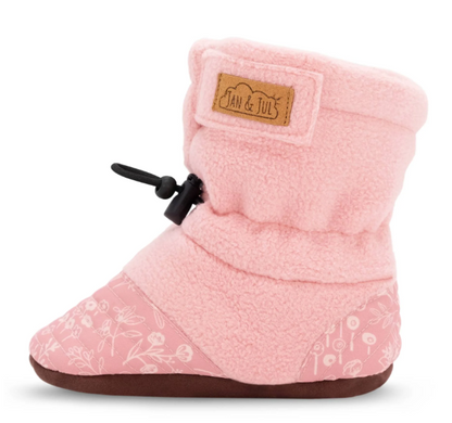 Adjustable Stay Put Cozy Booties -Prairie Flowers