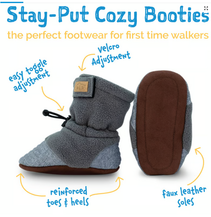 Adjustable Stay Put Cozy Booties -Prairie Flowers