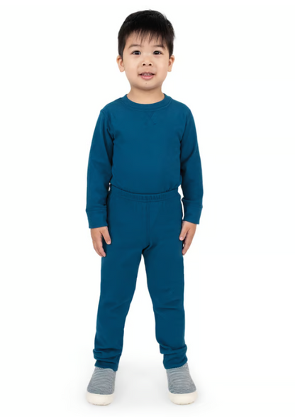 Kids Deep Blue Base Layer Pants