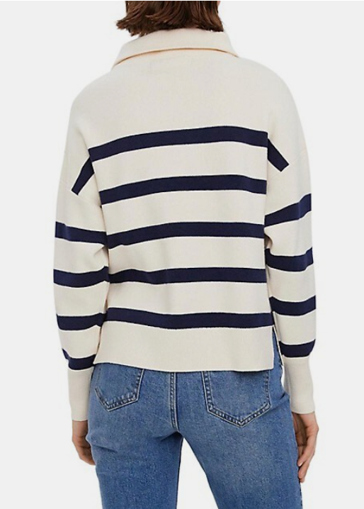 Saba Striped Mockneck Sweatshirt