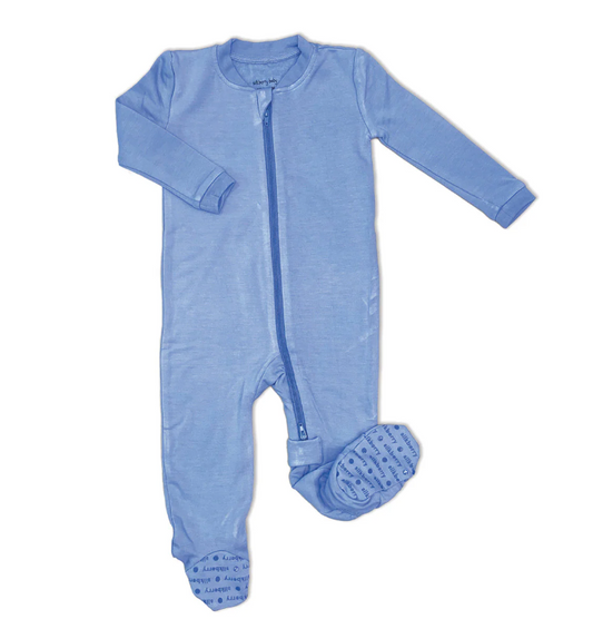 Bamboo Fleece Footie w/ 2 Way Zipper (Windy) (Copy)