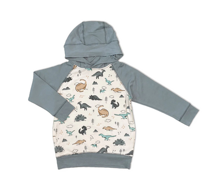 Bamboo Fleece Hoodie (Dino Delight)