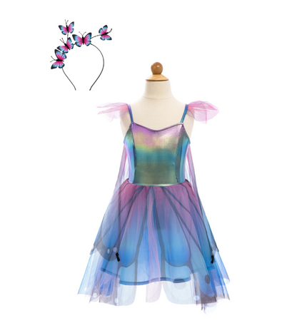 Butterfly Twirl Dress W/ Wings & Headband