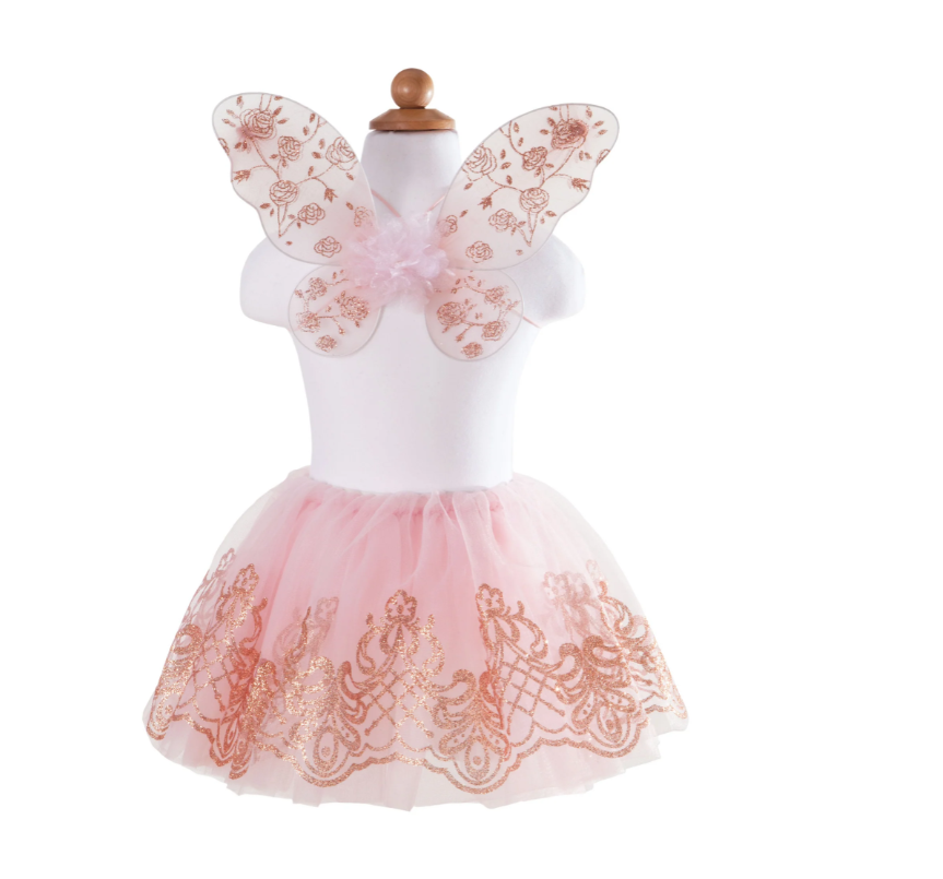 Rose Gold Tutu & Wings Set