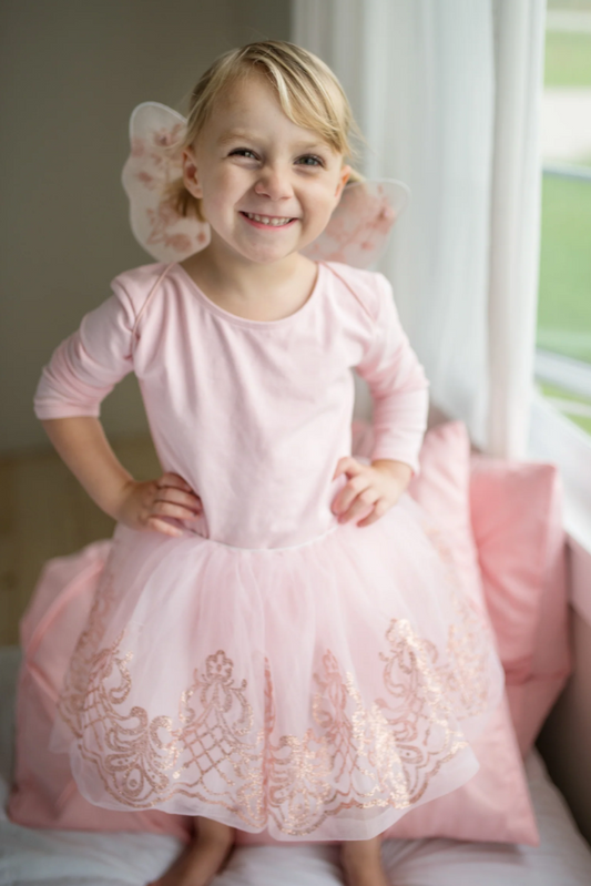 Rose Gold Tutu & Wings Set