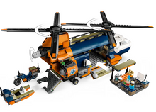 Load image into Gallery viewer, LEGO Helicopter at Base Camp
