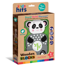 Load image into Gallery viewer, Wooden Blocks Cute Panda
