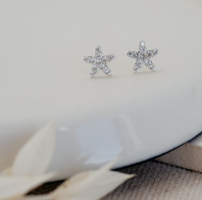 Vibrant Starfish Studs