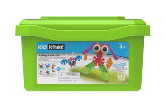 k'nex Kid 100pc Budding Builders Tub