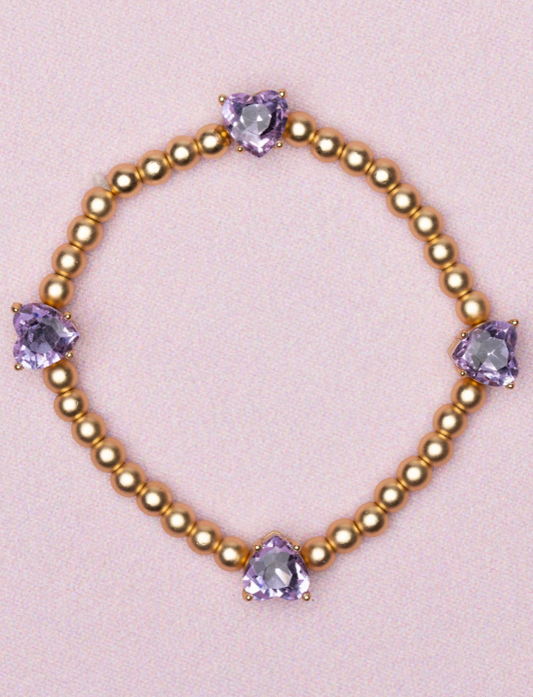 Boutique Chic Amethyst Love Bracelet