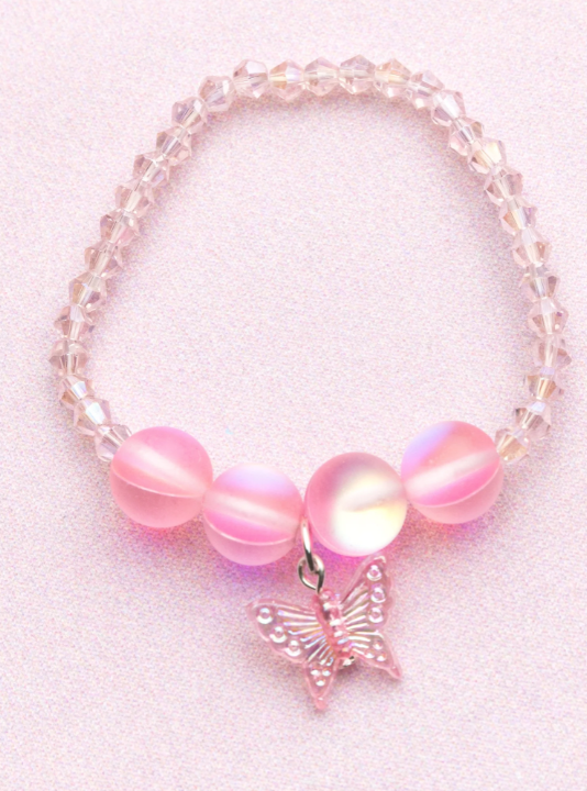 Boutique Holo Pink Crystal Bracelet