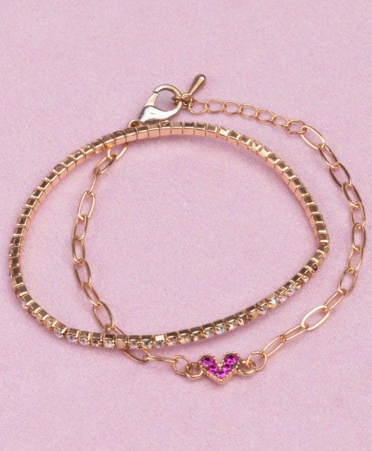 Boutique Chic Linked With Love Bracelet