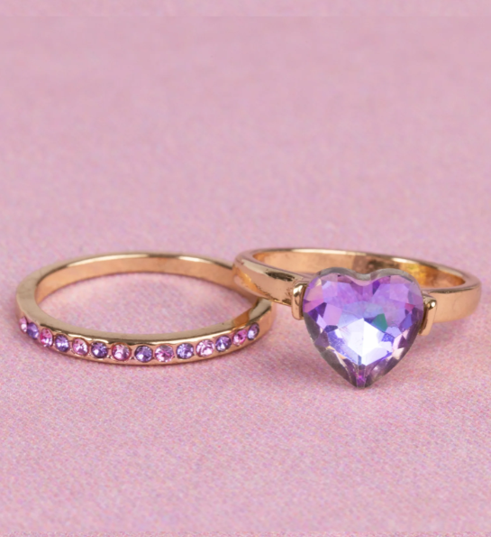 Boutique Chic Precious Purple Rings