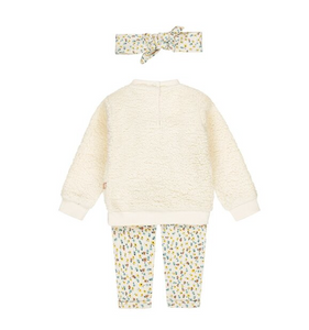 Infant Fleece Crewneck w/ Leggings & Headband