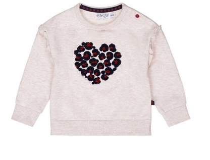 Infant Leopard Heart Crewneck