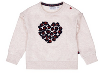 Load image into Gallery viewer, Infant Leopard Heart Crewneck
