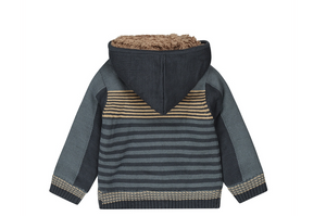 Infant Steel Blue Fleece Cardigan