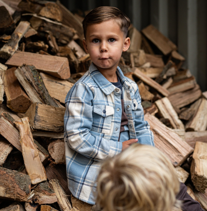 Boy's Soft Blue Flannel