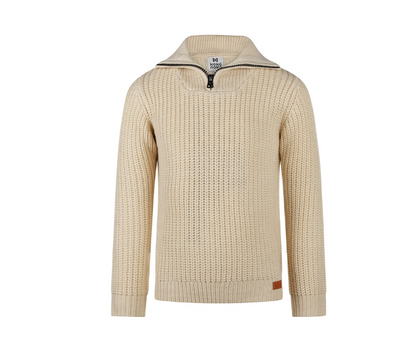 Boy's Knit 1/4 Zip Turtleneck