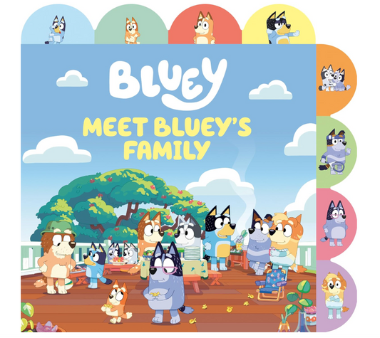 Meet Bluey's Family: A Tabbed Board Book