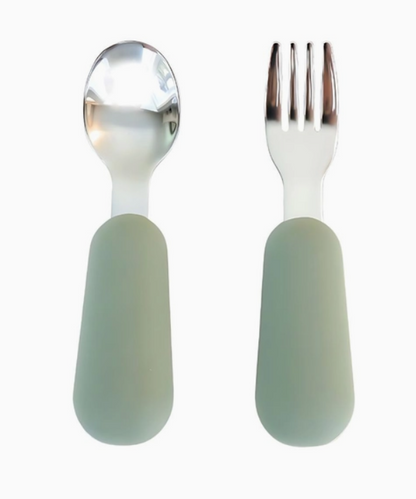 Stainless Steel & Silicone Silverware