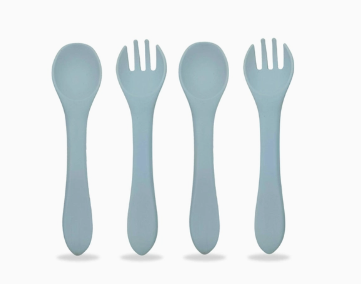 Baby Silicone Spoon & Fork Set