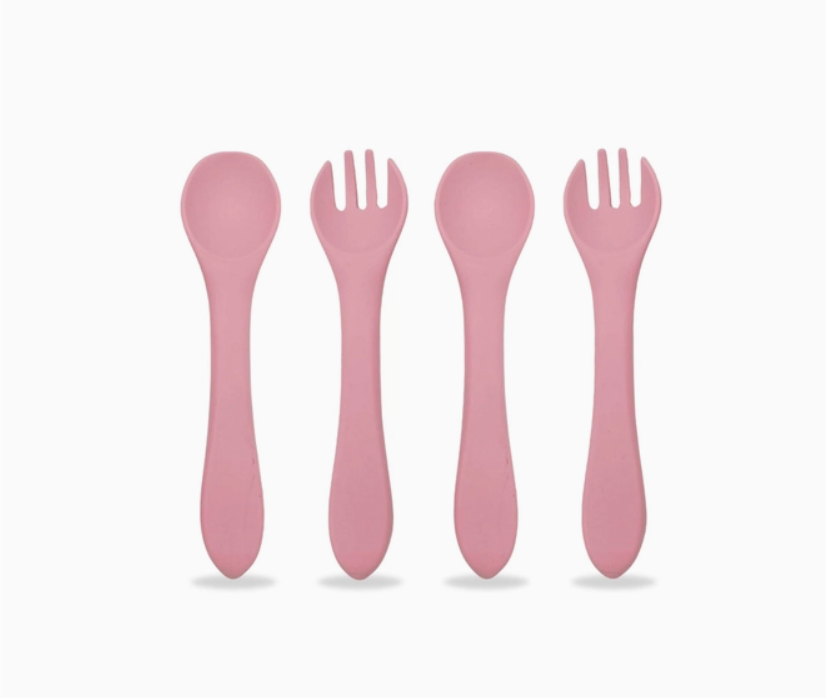 Baby Silicone Spoon & Fork Set